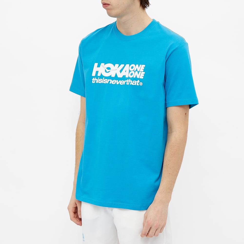 Hoka One One Thisisneverthat X - Women's T-Shirts - Blue - UK 685CQSKBY